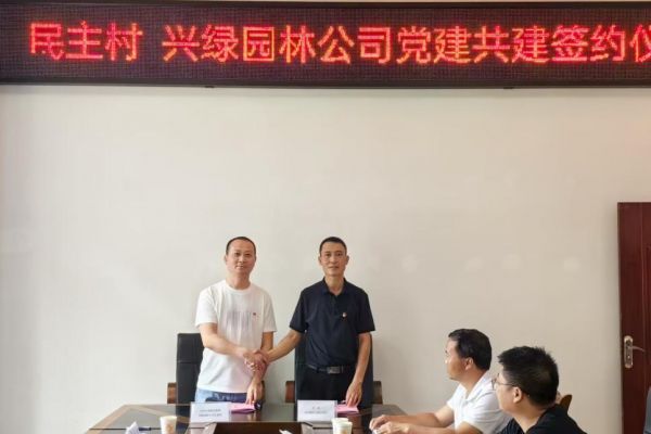 黨建共建聚合力 精準幫扶促振興 ——民主村黨支部與興綠園林公司黨支部黨建共建紀實